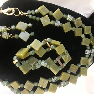 Jewelry set - Kiwi green